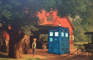 Illustration for article titled The Time Travelers Hidden In Thrift Store Paintings